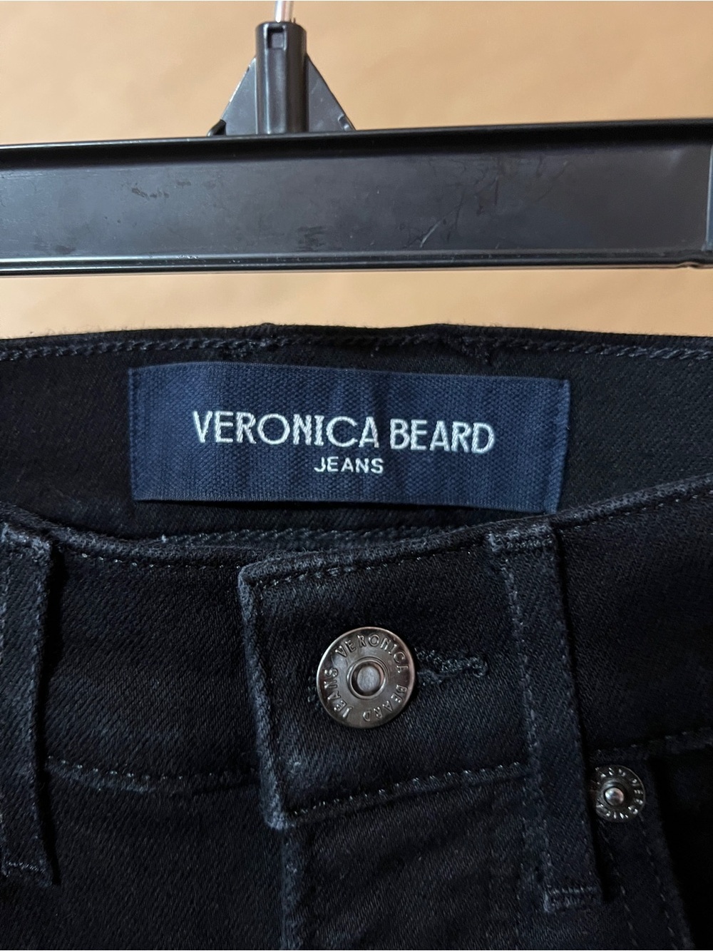 Veronica Beard Black Wide Leg Flare Jeans - Picture 3 of 13